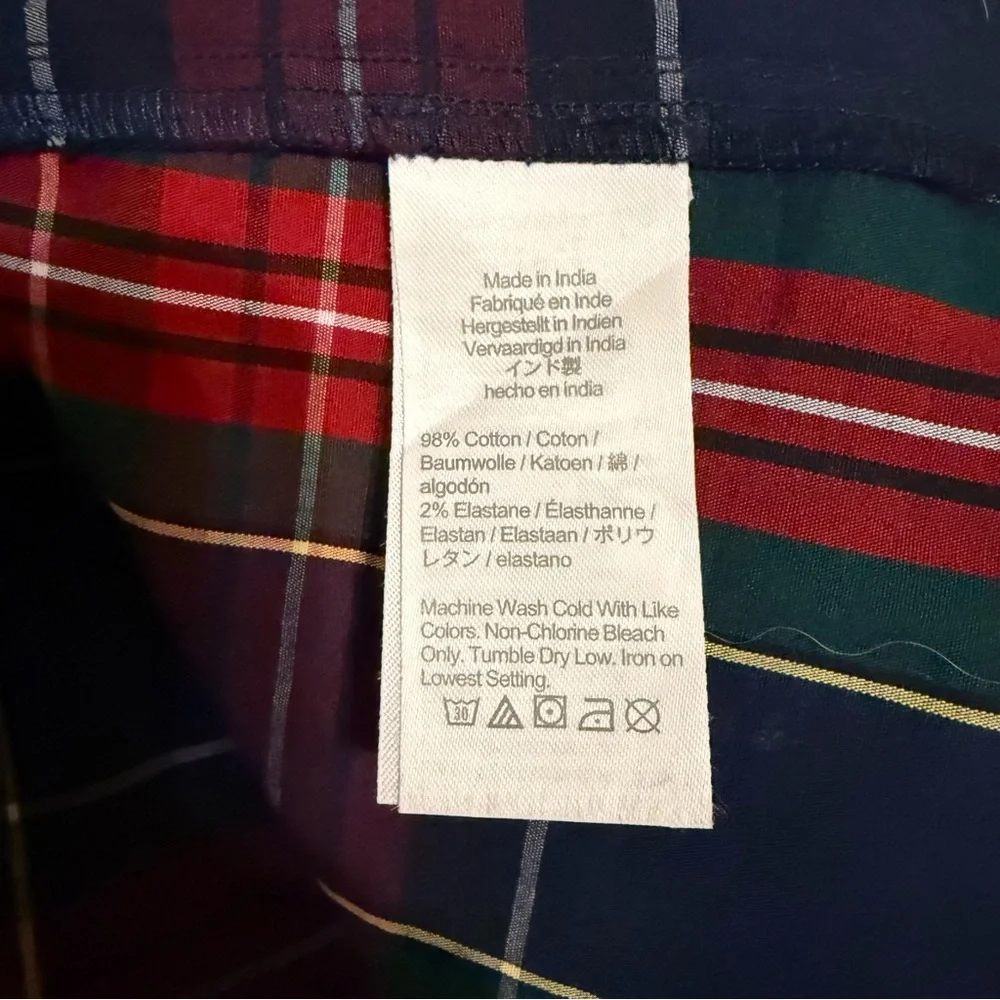 NWT J. Crew Plaid Button Down Shirt Dress